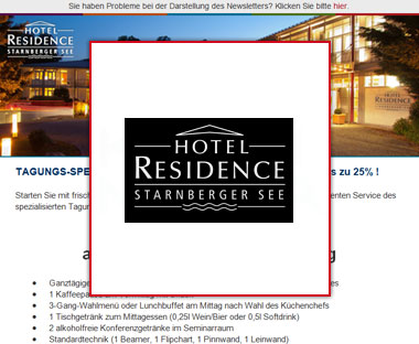 Newslettermarketing Residence Starnberger See