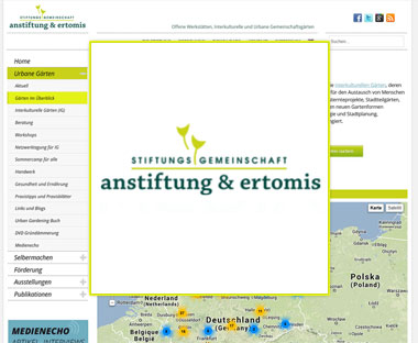 anstiftung & ertomis Webportal / Responsive